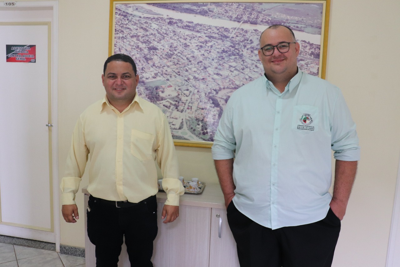 A Câmara Municipal de Baixo Guandu Recebeu hoje o Vereador Anderson Couto (Pêra) da Cidade de Pancas - ES.