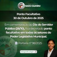 Atenção - Mudança de Ponto Facultativo