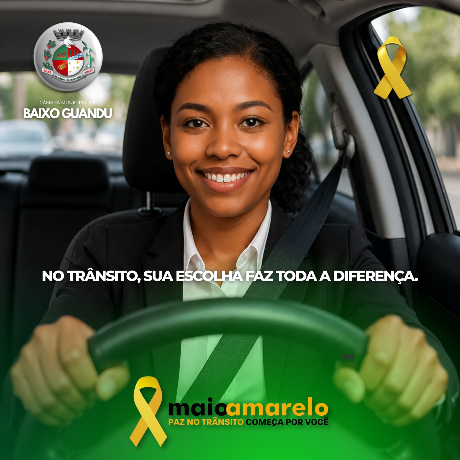 Maio Amarelo é um chamado à responsabilidade e ao cuidado com a vida. 🚦💛