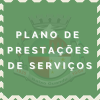 Novo plano de prestações de serviços