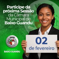 Participe da Sessão da Câmara Municipal de Baixo Guandu