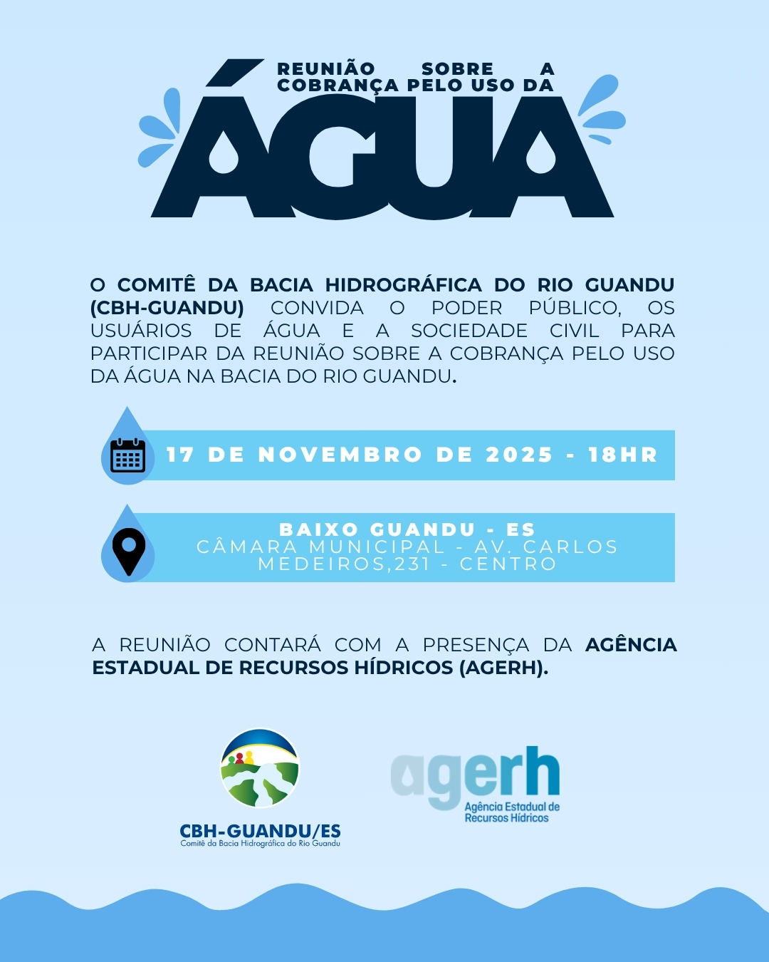 Reunião sobre a Cobrança pelo Uso da Água na Bacia do Rio Guandu