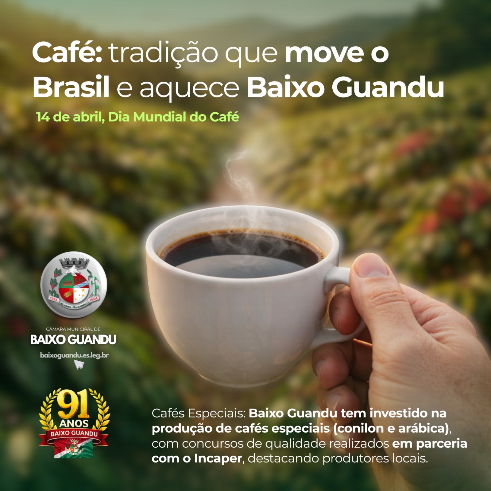 Tradição que move o Brasil e aquece Baixo Guandu